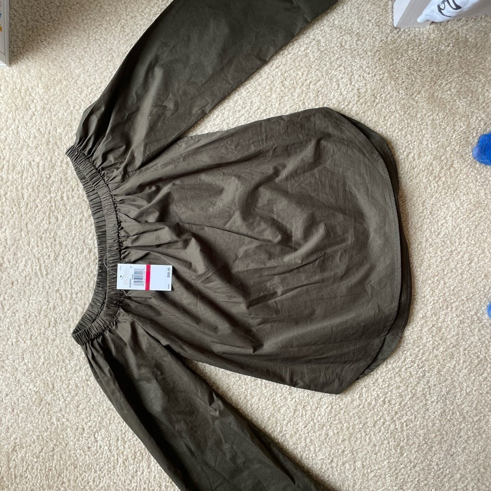 NWT Michael Kors blouse in color ivy